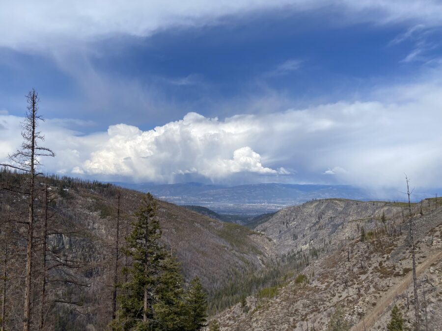 The view from the Myra Canyon Trestles, a great place to visit on a BC Summer Road Trip.