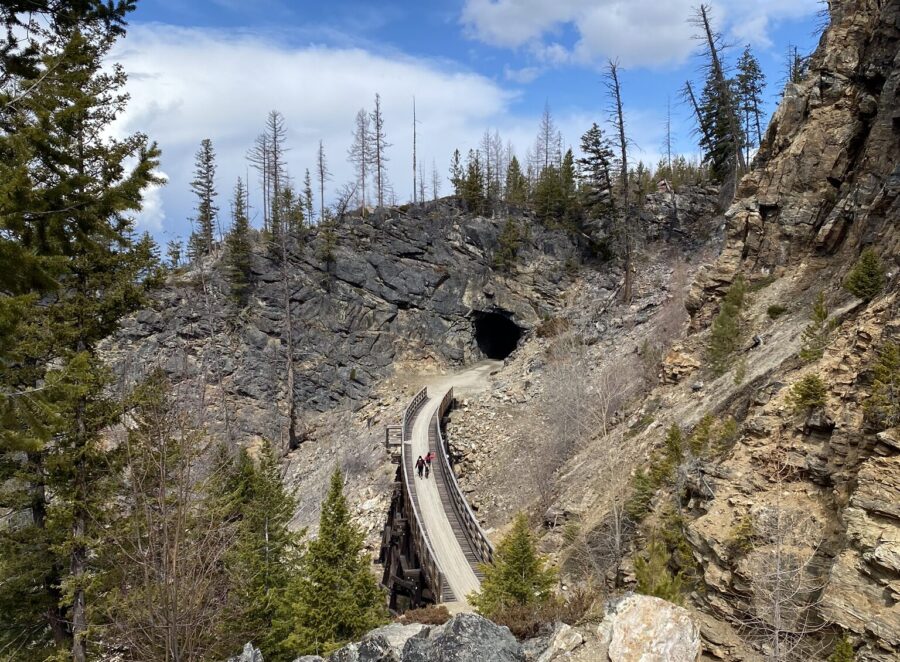 One of the Trestles you can walk over during the Myra Canyon Trestles Hike.