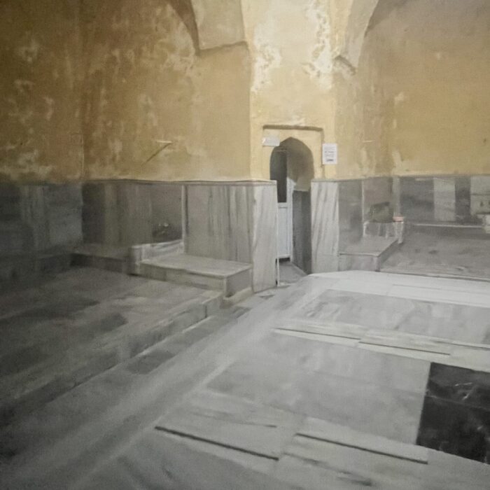 The inside of the bath house at Gedikpasha Hammam.