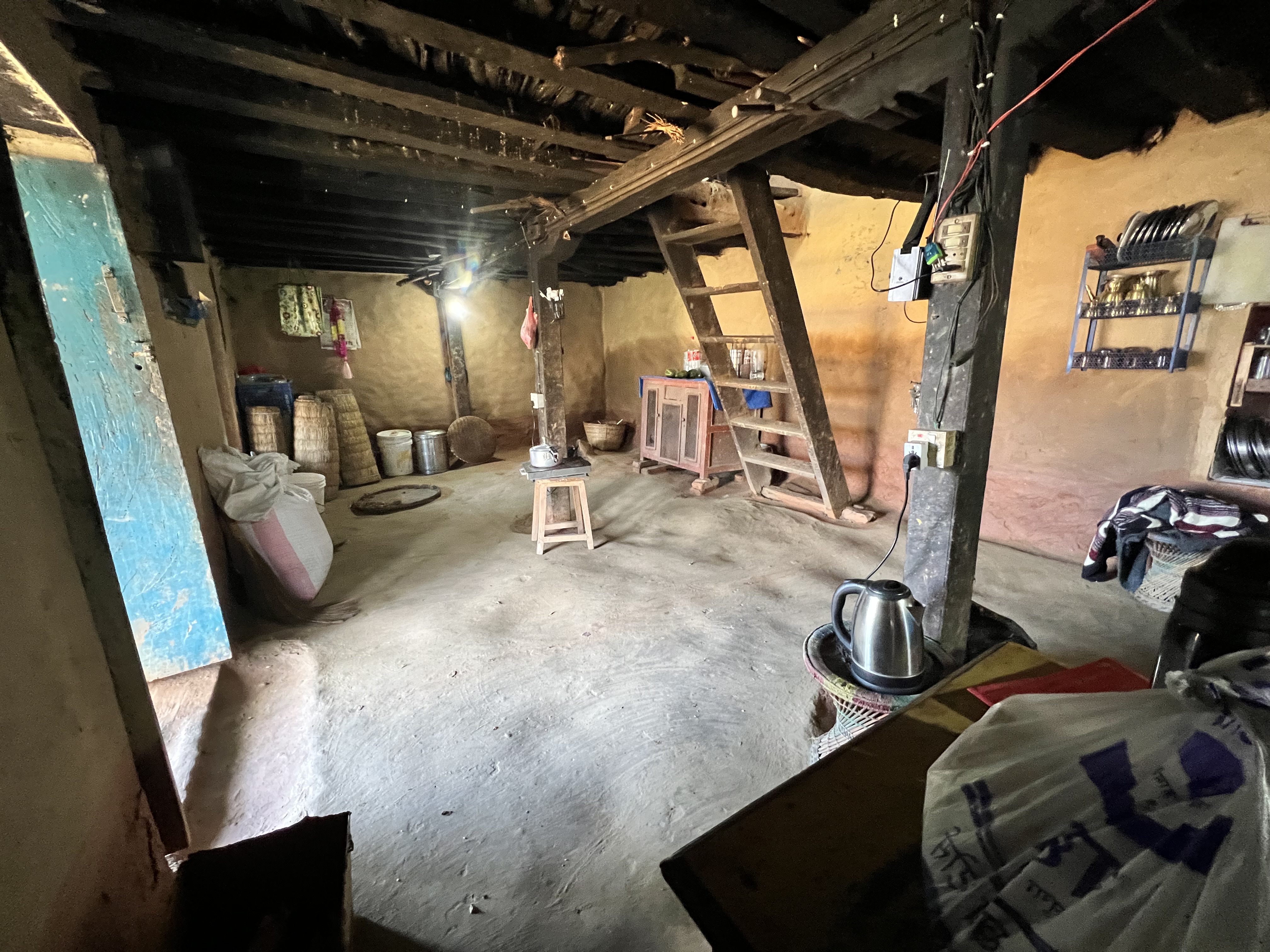 A kitchen in a Nepal home. 