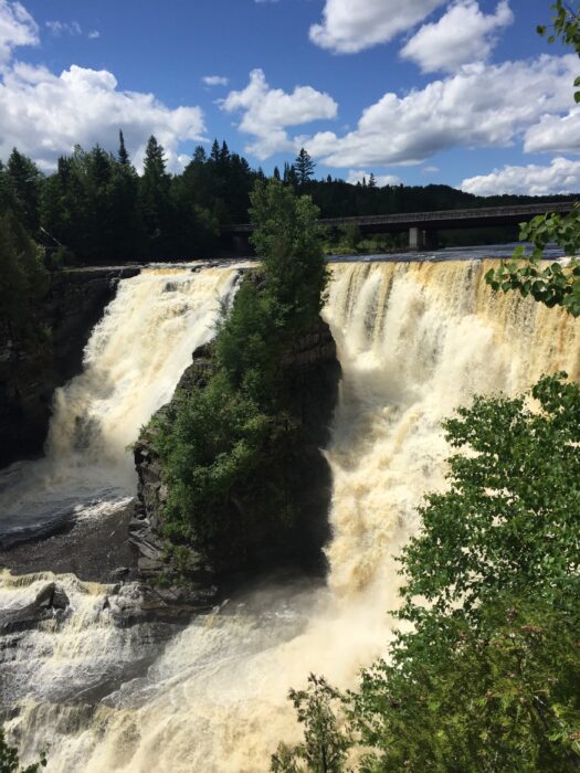 A large waterfall near Thunder Bay, ON.