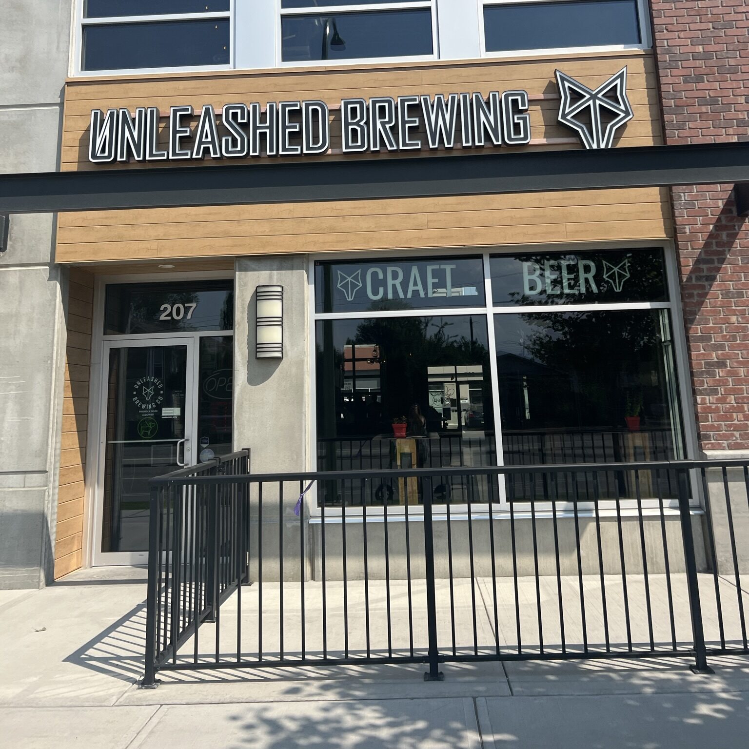 The front of Unleashed Brewing in Kelowna. 