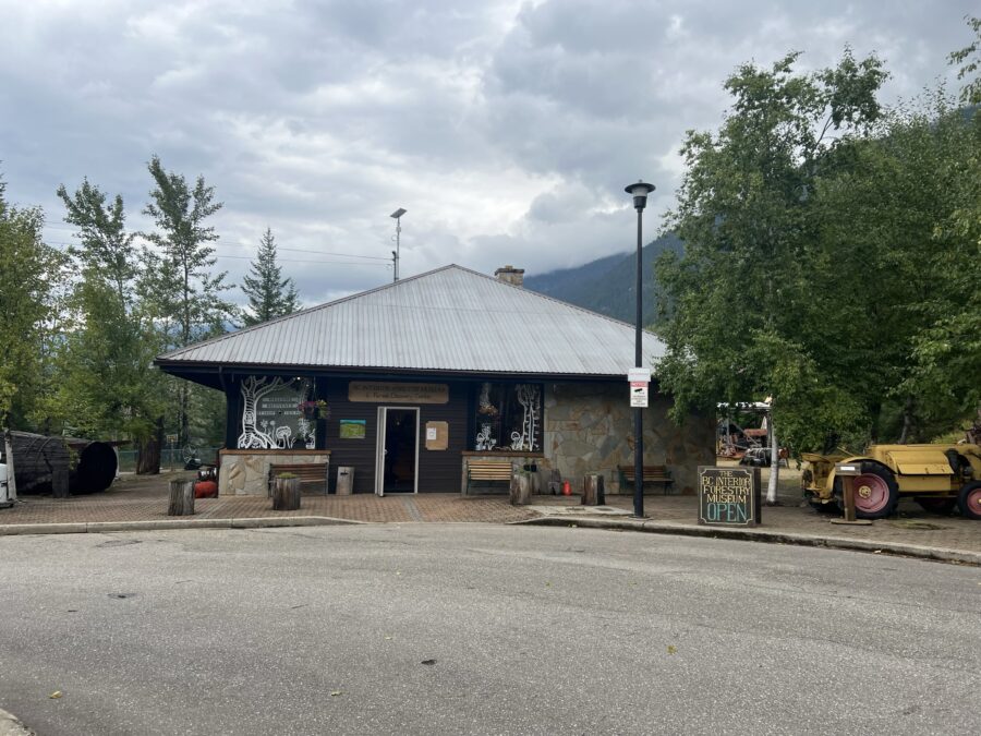 The outside of the BC Interior Forestry Museum building