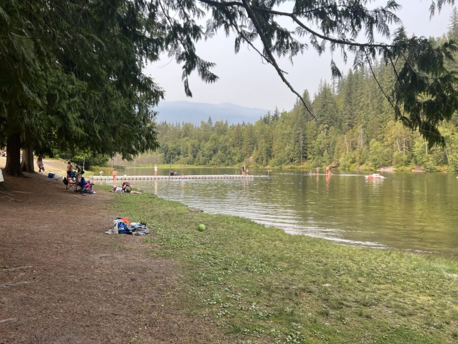 Williamson Lake Beach in Revelstoke