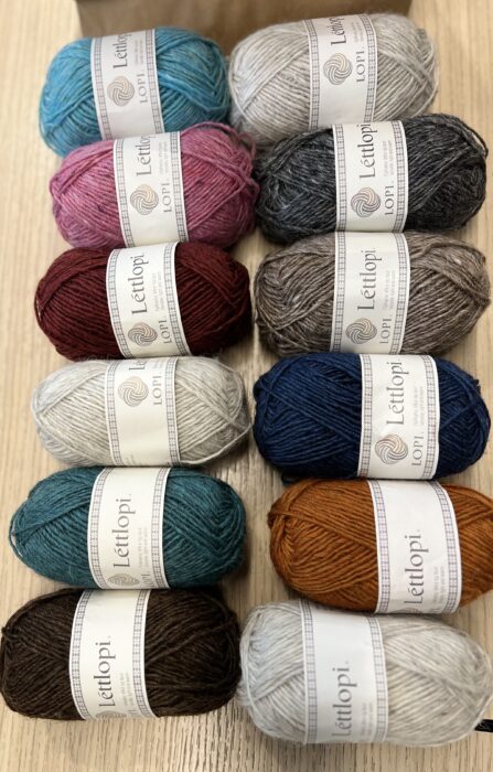 Many colours of Lettlopi wool from Iceland