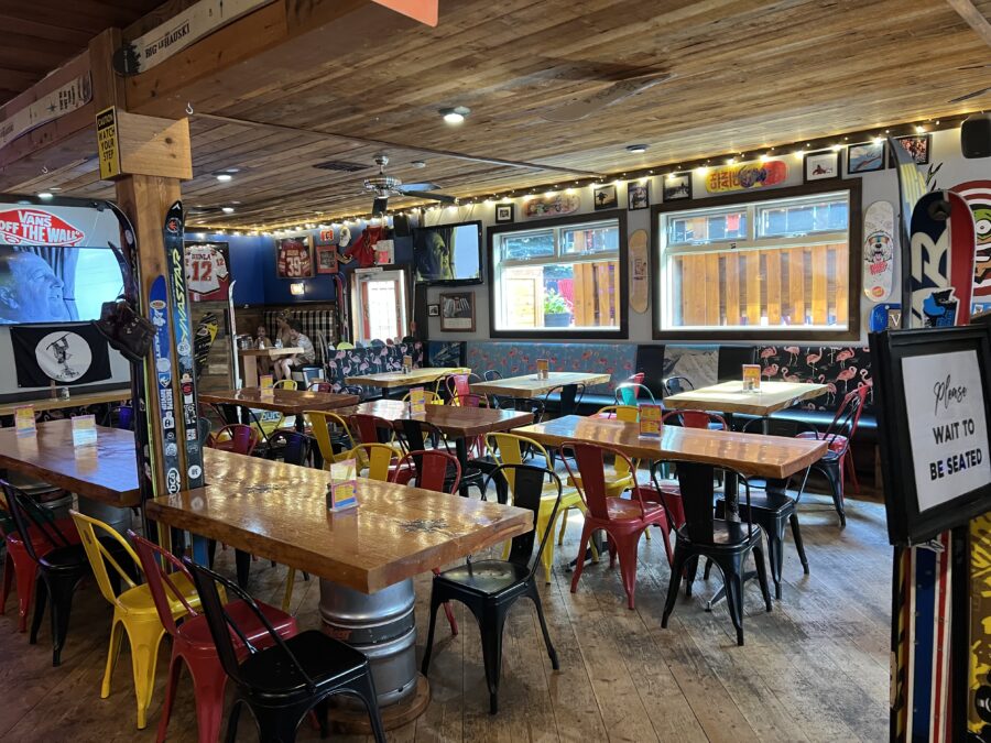 Inside the Village Idiot Bar and Grill in Revelstoke