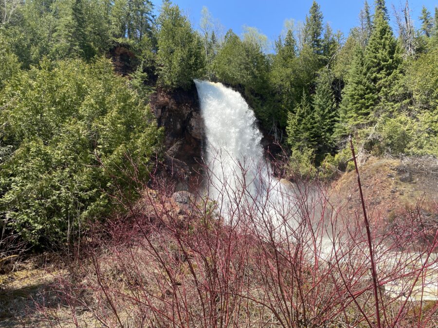 Moraine Creek Falls, also known as Talking Falls, in Northern Ontario