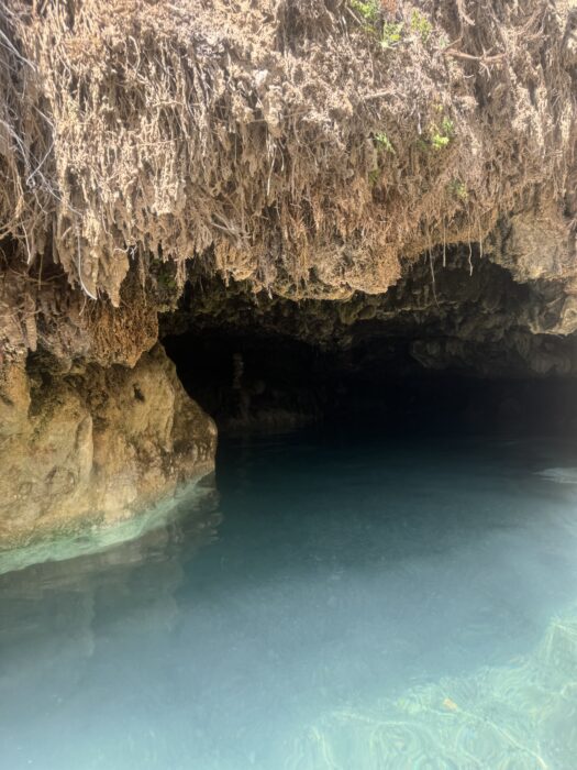 A cave at the hot springs in Churin