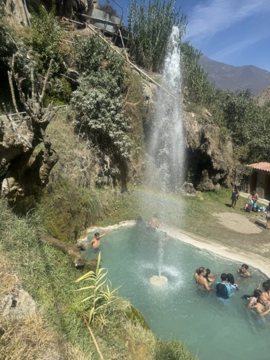 A fountain in the hot springs in Churin