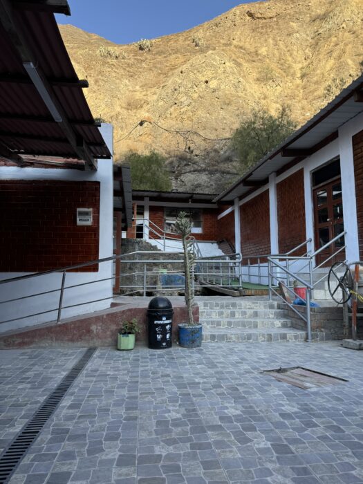 The facilities at the hot springs in Churin, Peru