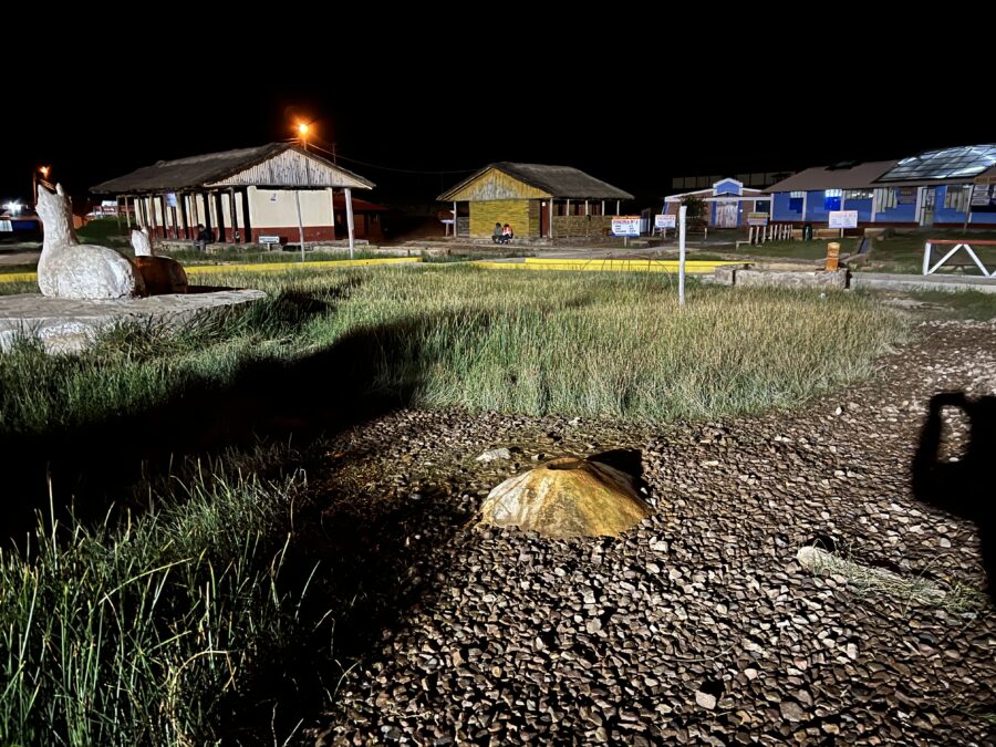 La Raya Hot Springs at night