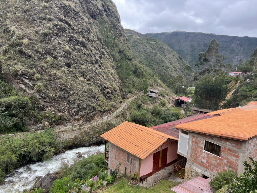 A flowing river in Lares